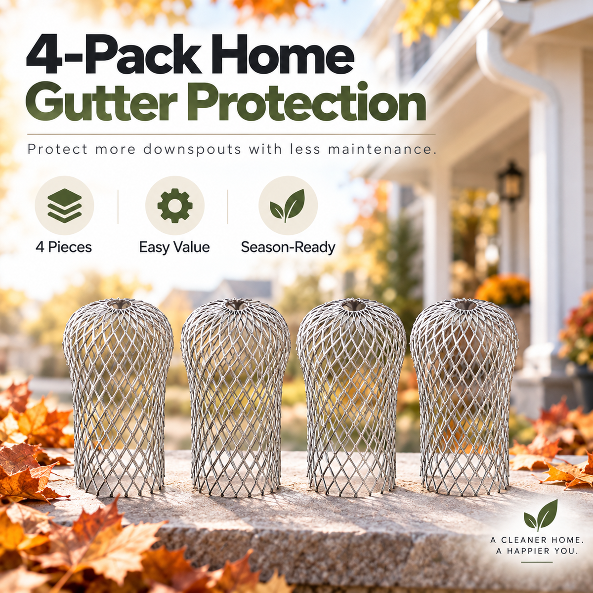 🍂 Expandable Gutter Guard – Keep Leaves Out & Water Flowing