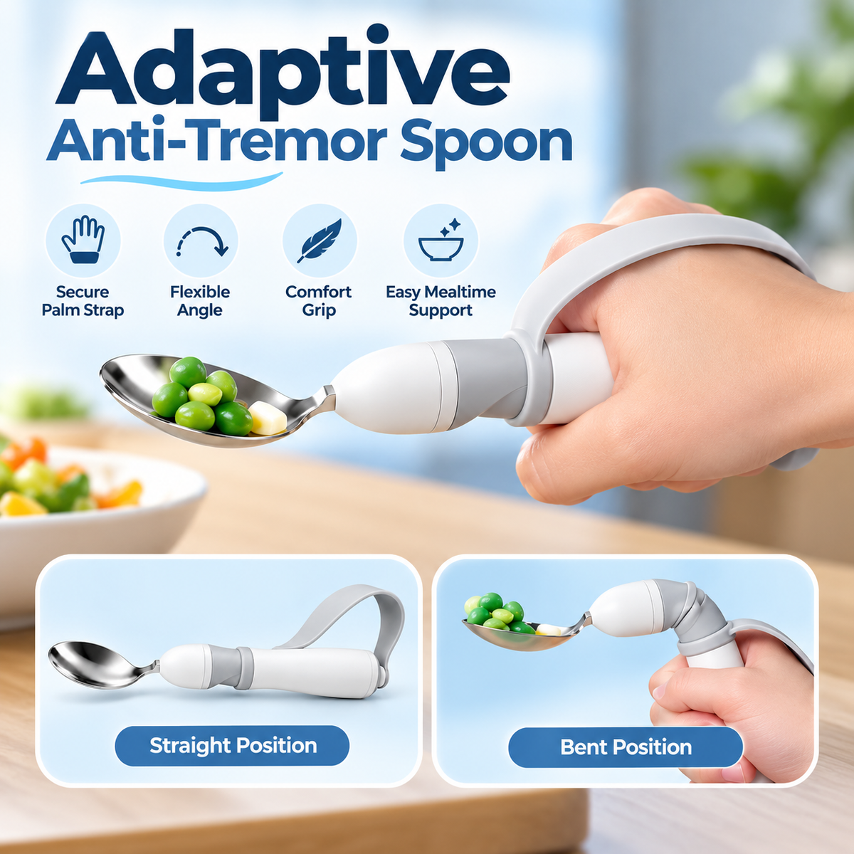 🥄 Adaptive Comfort Spoon™ – Helping Loved Ones Enjoy Mealtimes With Confidence