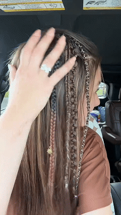 ๐ฅ๐ 2026 Boho Dreadlock Clip-In Hair Extensions ๐ฟ โ 20" Braided Hair with Beads & Charms