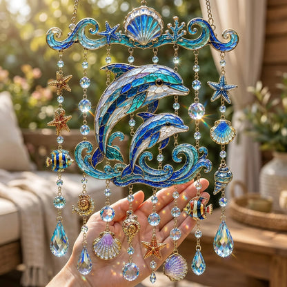 🐋 2D Ocean-Themed Wind Chime – Bring the Ocean Glow to Your Garden (📦Buy 2 Free Shipping)