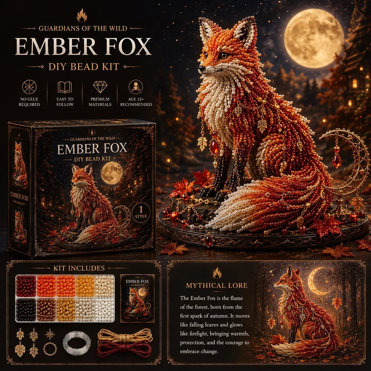 🎁3D Animal Guardian DIY Bead Kit Collection-Buy 2 Free Shipping