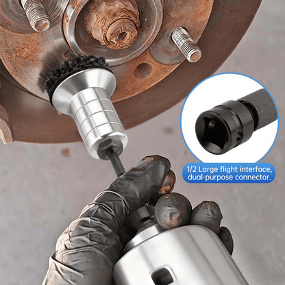 Pro-Grade Wheel Hub & Stud Resurfacing Kit | Rust Removal Attachment