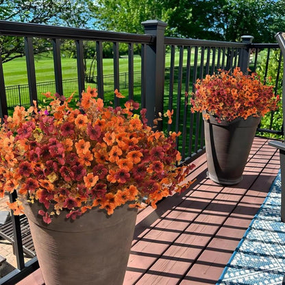 💐Colorful UV Resistant Fake Flower Bouquet 🌸 Decorative Artificial Floral Arrangement for Home, Garden, Party & Wedding Decor