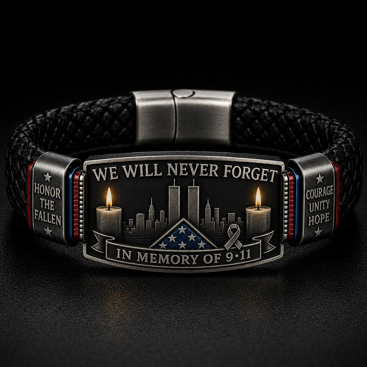 🎁9/11 Never Forget Memorial Bracelet | September 11 Tribute Collection-✈️ BUY 3 FREE SHIPPING