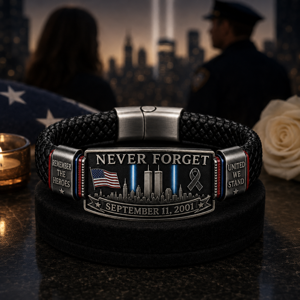 🎁9/11 Never Forget Memorial Bracelet | September 11 Tribute Collection-✈️ BUY 3 FREE SHIPPING