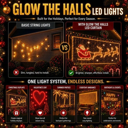 ✨ Turn Your Balcony Into A Giant LED Light Show! 🎄 Smart Animated Mesh Screen 🎆📱