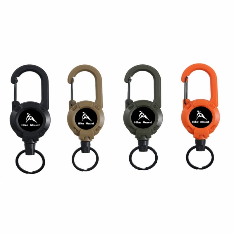 💝Best Gifts For Your Dad - 3 In 1 new multifunctional Retractable Pull Reel Carabiner Keychain