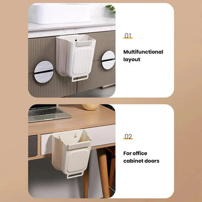 Multipurpose Hanging Collapsible Trash Can for Kitchen