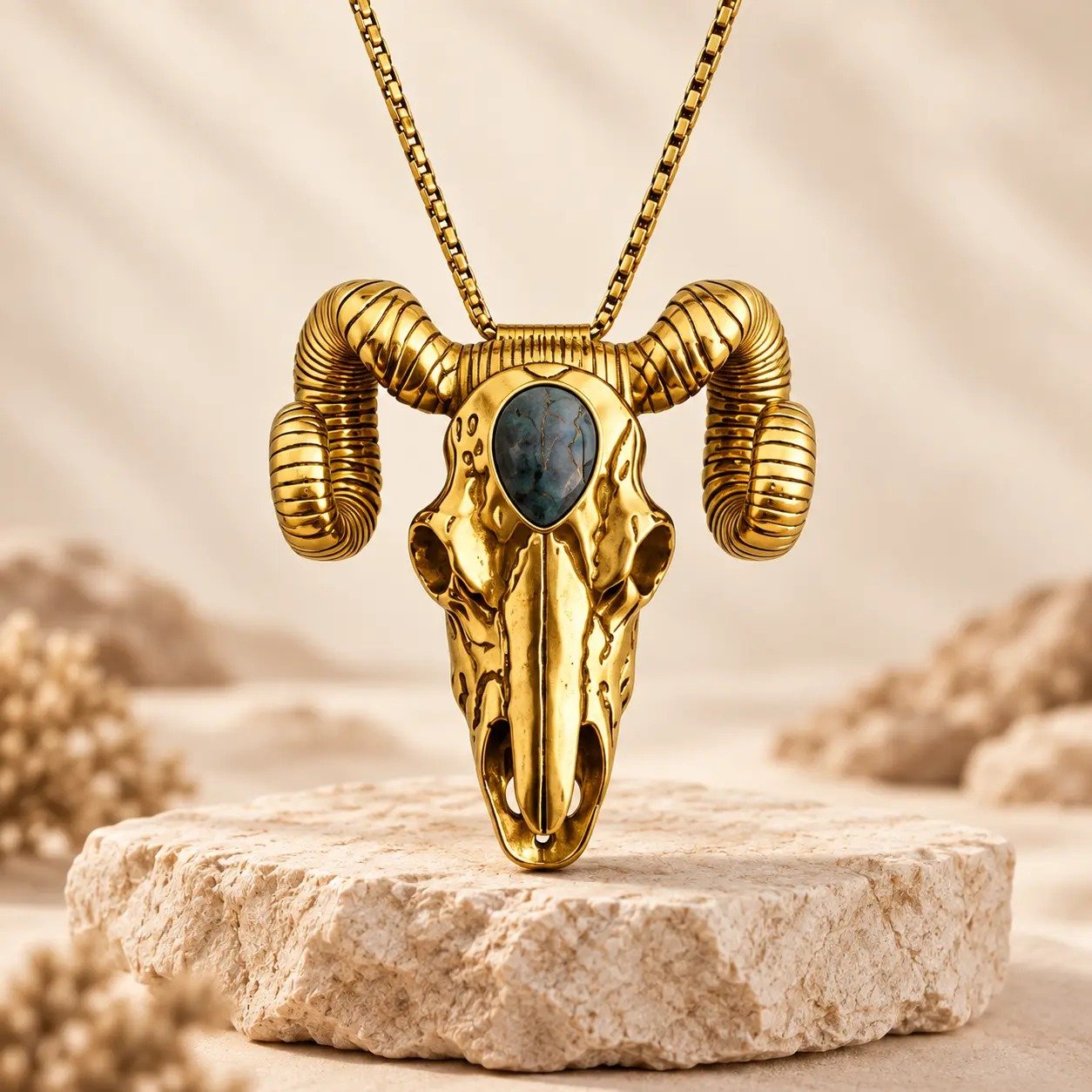 Turquoise Gold Ram