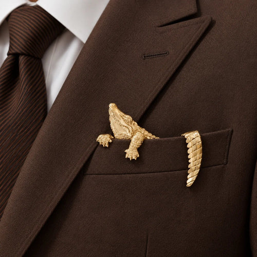 ✨ Luxury Sculpted Animal Brooch – Premium Statement Piece for Suits & Blazers