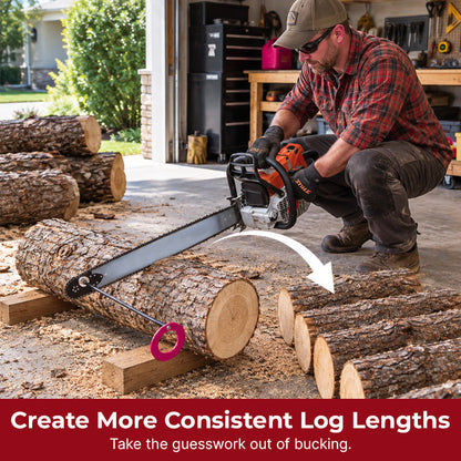 Magnetic Firewood Measuring Tool,Magnetic Log Marker with Measured Marks
