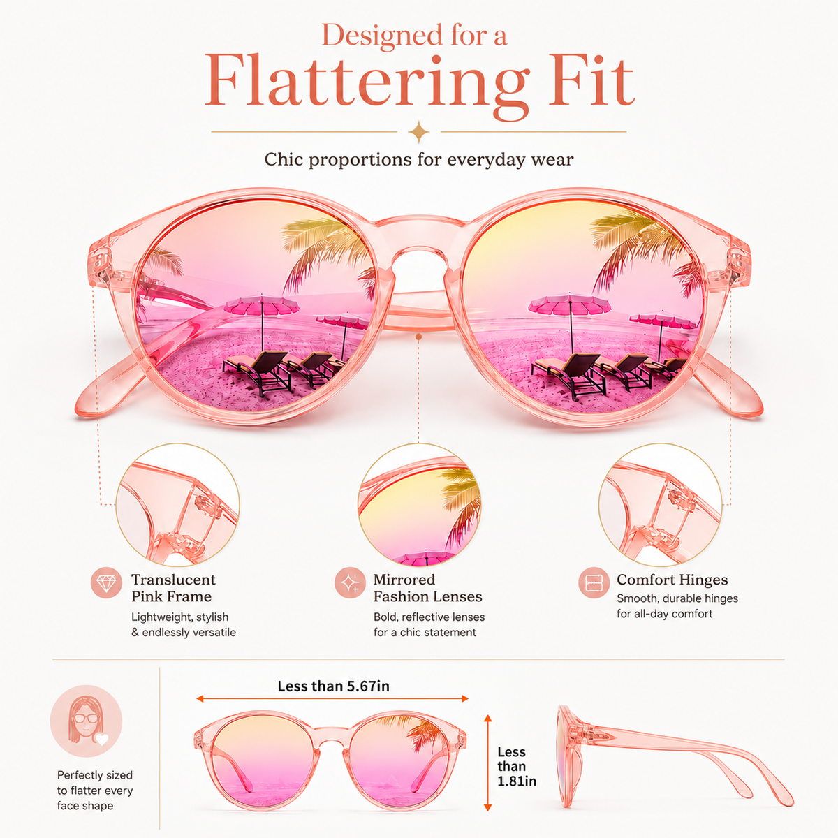 Women's Fit-Over Prescription Sunglasses