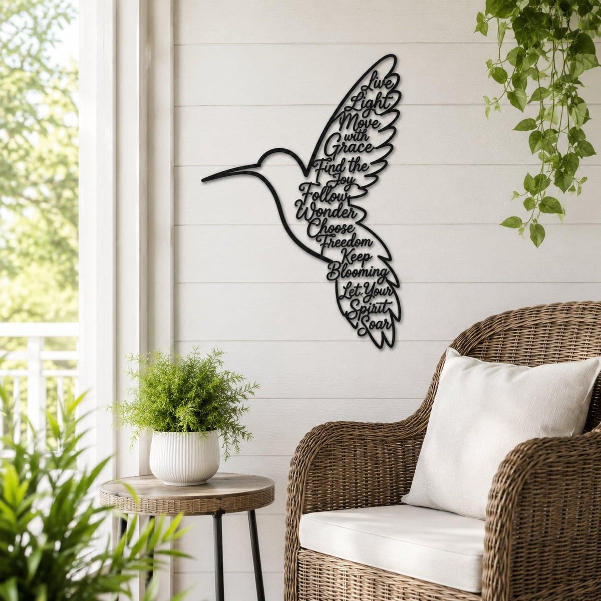🐦2026 Keep Blooming Hummingbird Wall Art