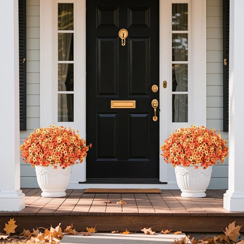💐Colorful UV Resistant Fake Flower Bouquet 🌸 Decorative Artificial Floral Arrangement for Home, Garden, Party & Wedding Decor