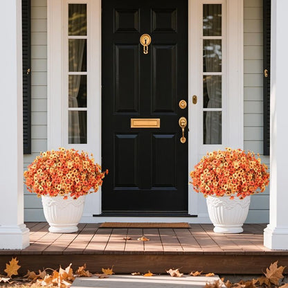 💐Colorful UV Resistant Fake Flower Bouquet 🌸 Decorative Artificial Floral Arrangement for Home, Garden, Party & Wedding Decor