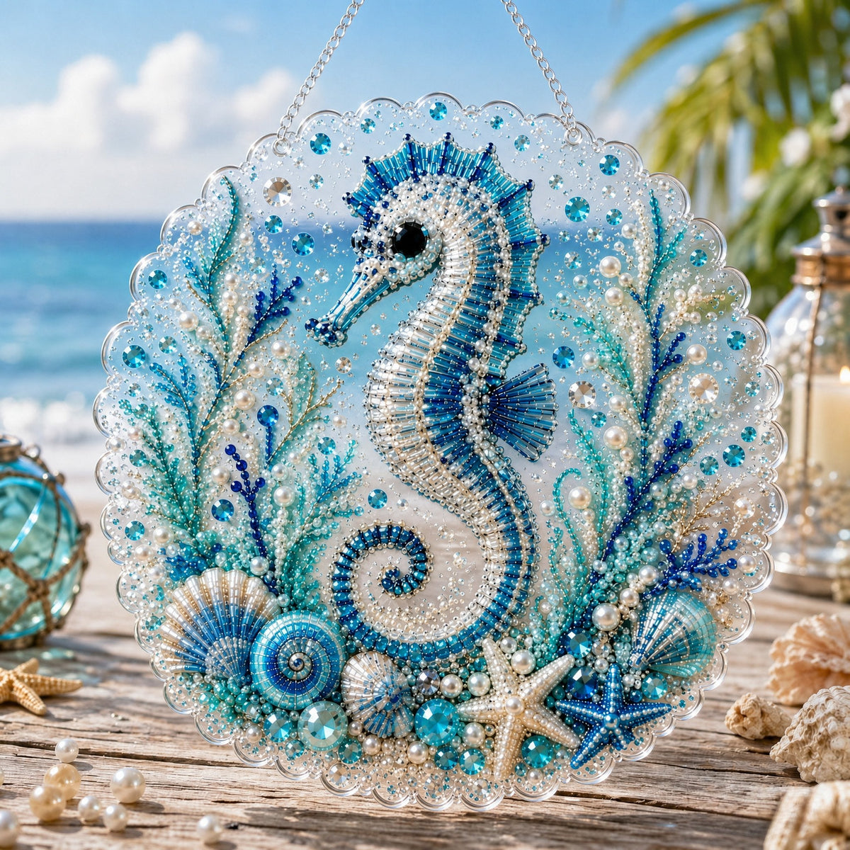 🔥BUY 3 GET 1 FREE  - 🌊✨Ocean Pearl Art DIY Hanging Ornament Kit