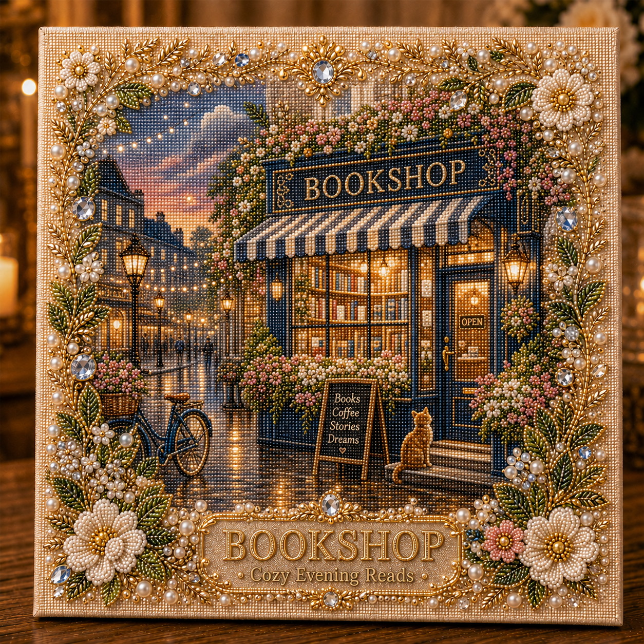 📚 Cozy Bookshop Evening