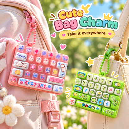 ⌨️ 26-Key Mini Fidget Keyboard Keychain™ – Cute Sensory Stress Relief Toy & Bag Charm