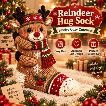 🎄 3D Christmas Hug Socks™ – The Cozy Holiday Gift That Brings Smiles & Warm Hugs