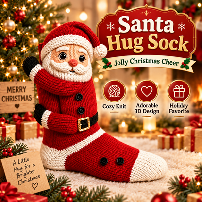 🎄 3D Christmas Hug Socks™ – The Cozy Holiday Gift That Brings Smiles & Warm Hugs