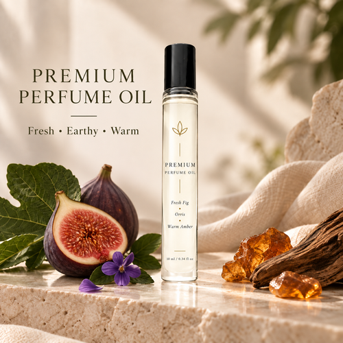 Premium Unisex Perfume Oil – Fresh Fig, Orris & Warm Amber