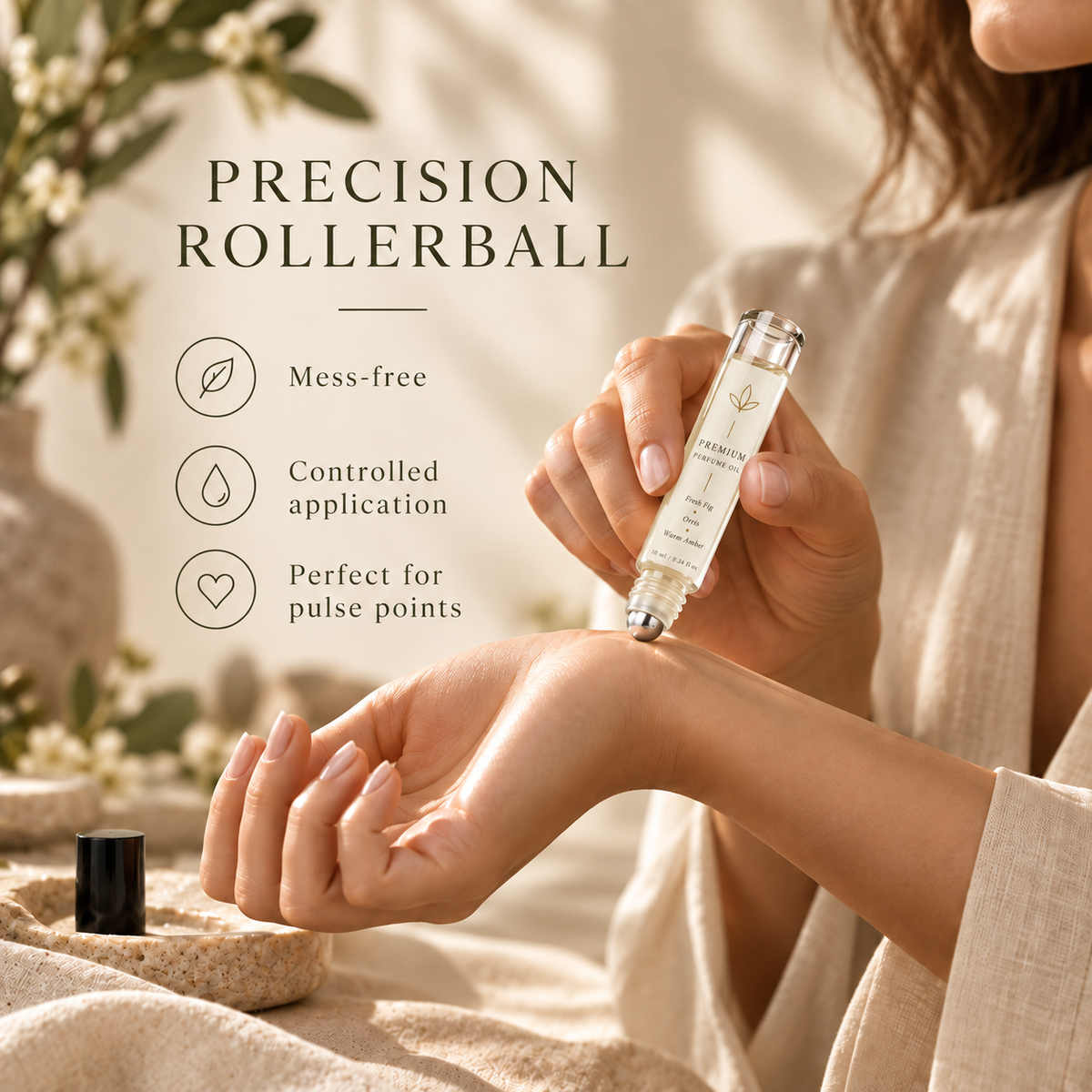 Premium Unisex Perfume Oil – Fresh Fig, Orris & Warm Amber