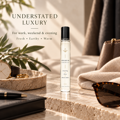 Premium Unisex Perfume Oil – Fresh Fig, Orris & Warm Amber