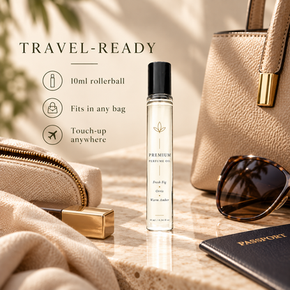 Premium Unisex Perfume Oil – Fresh Fig, Orris & Warm Amber