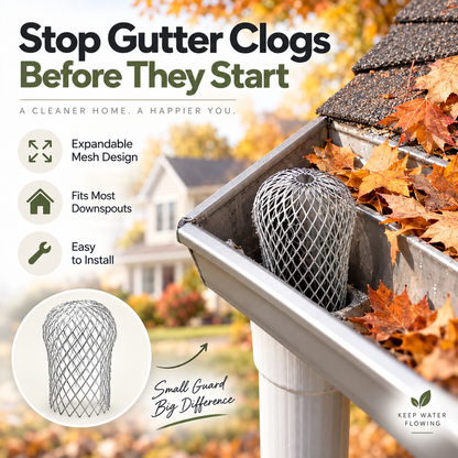 🍂 Expandable Gutter Guard – Keep Leaves Out & Water Flowing