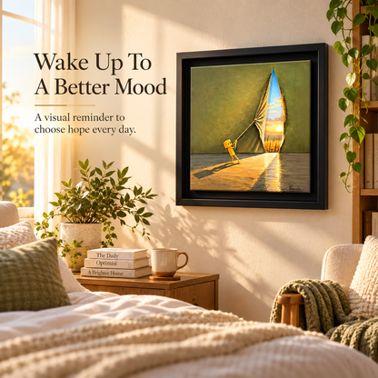 ✨ A Brighter Tomorrow – Hope & New Beginnings Framed Wall Art