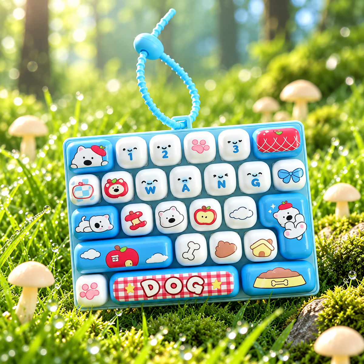 ⌨️ 26-Key Mini Fidget Keyboard Keychain™ – Cute Sensory Stress Relief Toy & Bag Charm