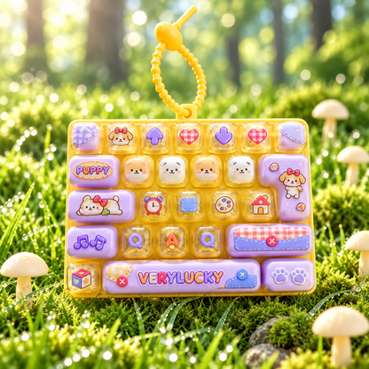 ⌨️ 26-Key Mini Fidget Keyboard Keychain™ – Cute Sensory Stress Relief Toy & Bag Charm