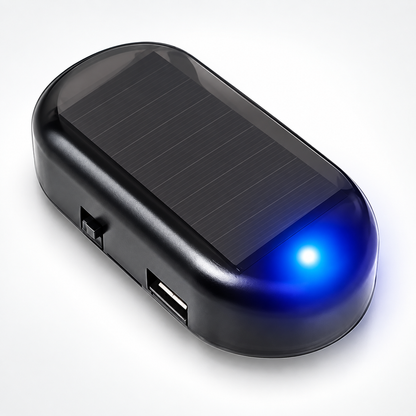 Solar Car Dummy Alarm Light – Auto Night Flashing Security Warning LED