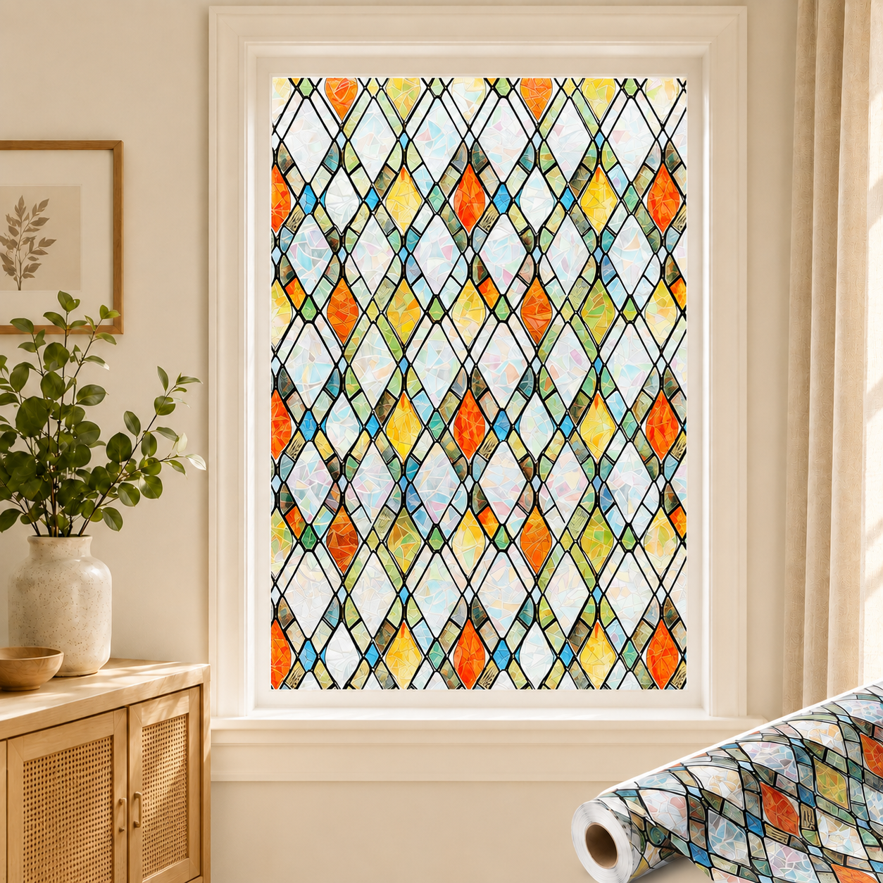 ✨ Diamond Stained Glass