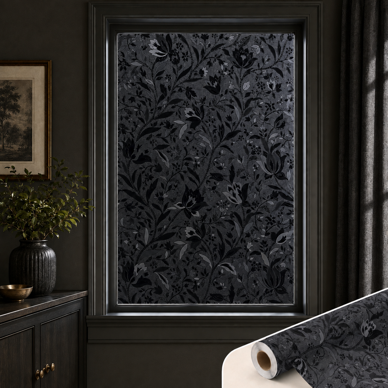 🖤 Black Floral Elegance