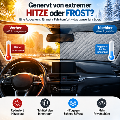 🚗 Magnetic Windshield Cover – All-Season Sun, Snow & Frost Protector for Cars, SUVs & Trucks