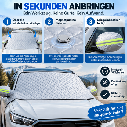 🚗 Magnetic Windshield Cover – All-Season Sun, Snow & Frost Protector for Cars, SUVs & Trucks