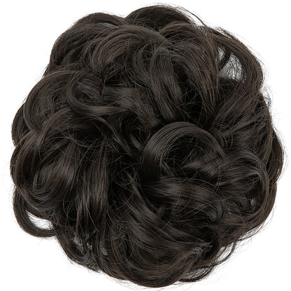 Voluminous Curly Messy Bun Scrunchie for Women