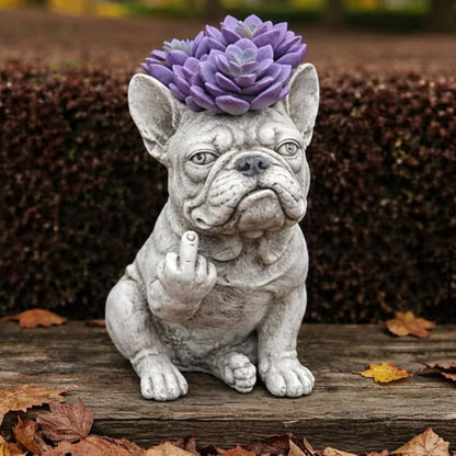 🔥LAST DAY 50% OFF🐶Grumpy French Bulldog Planter🪴