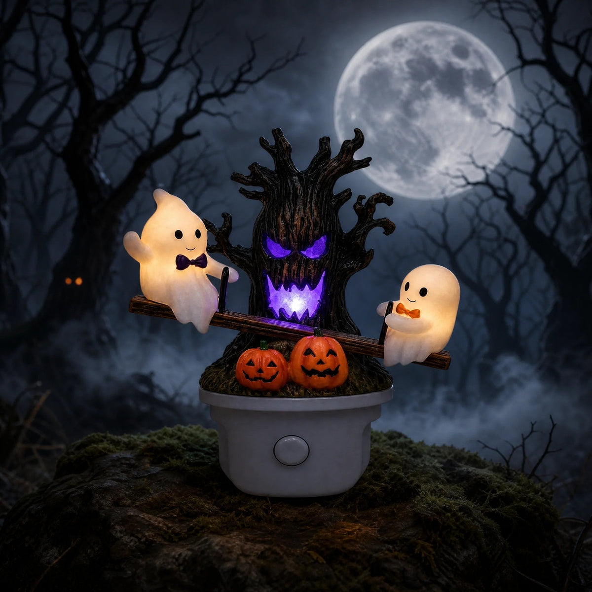 🔥HOT SALE 49% OFF🎃👻Animated Seesaw Ghost Plug In LED Night Light