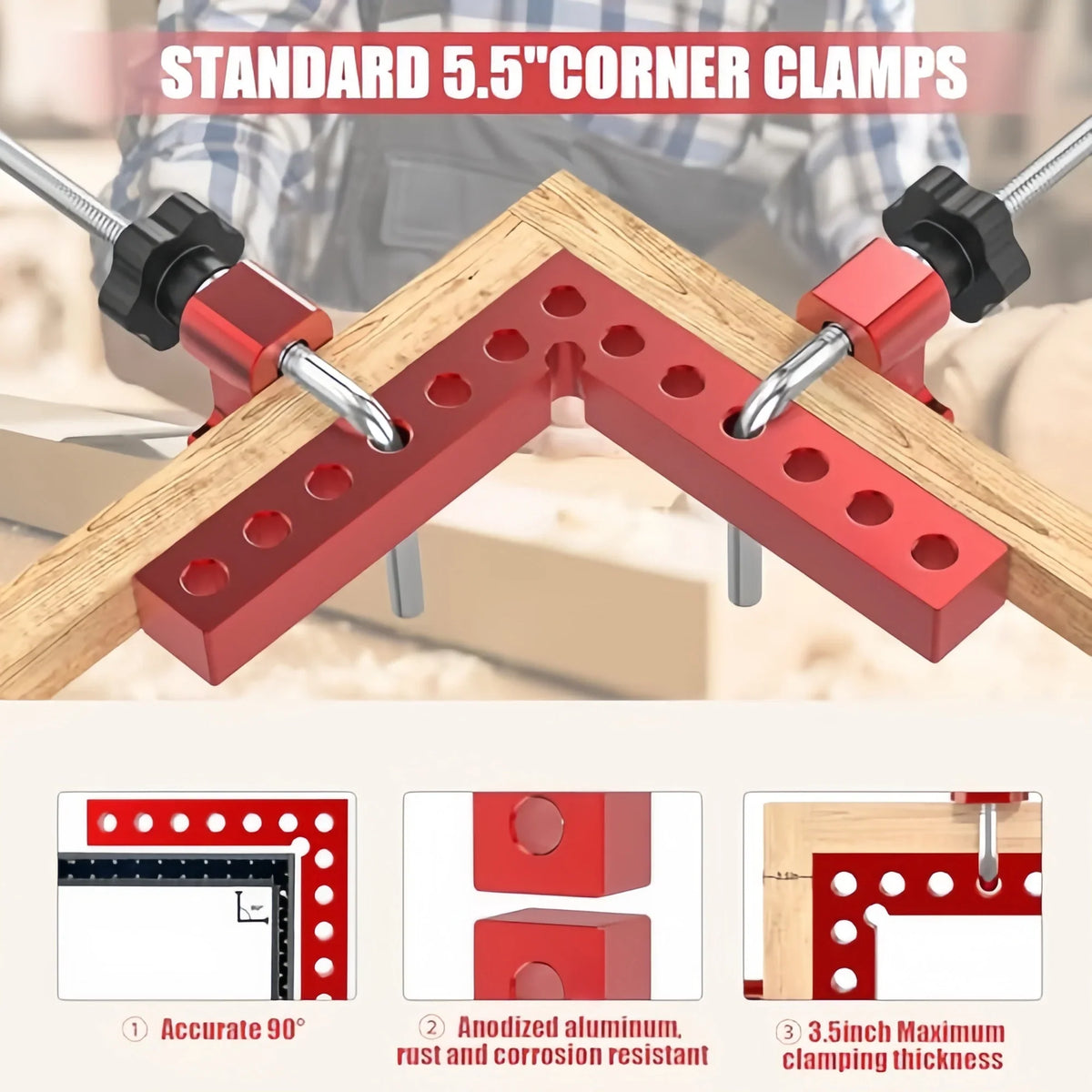 ⏰Limited Stock 50% OFF - 90 Degree Aluminum Corner Clamps