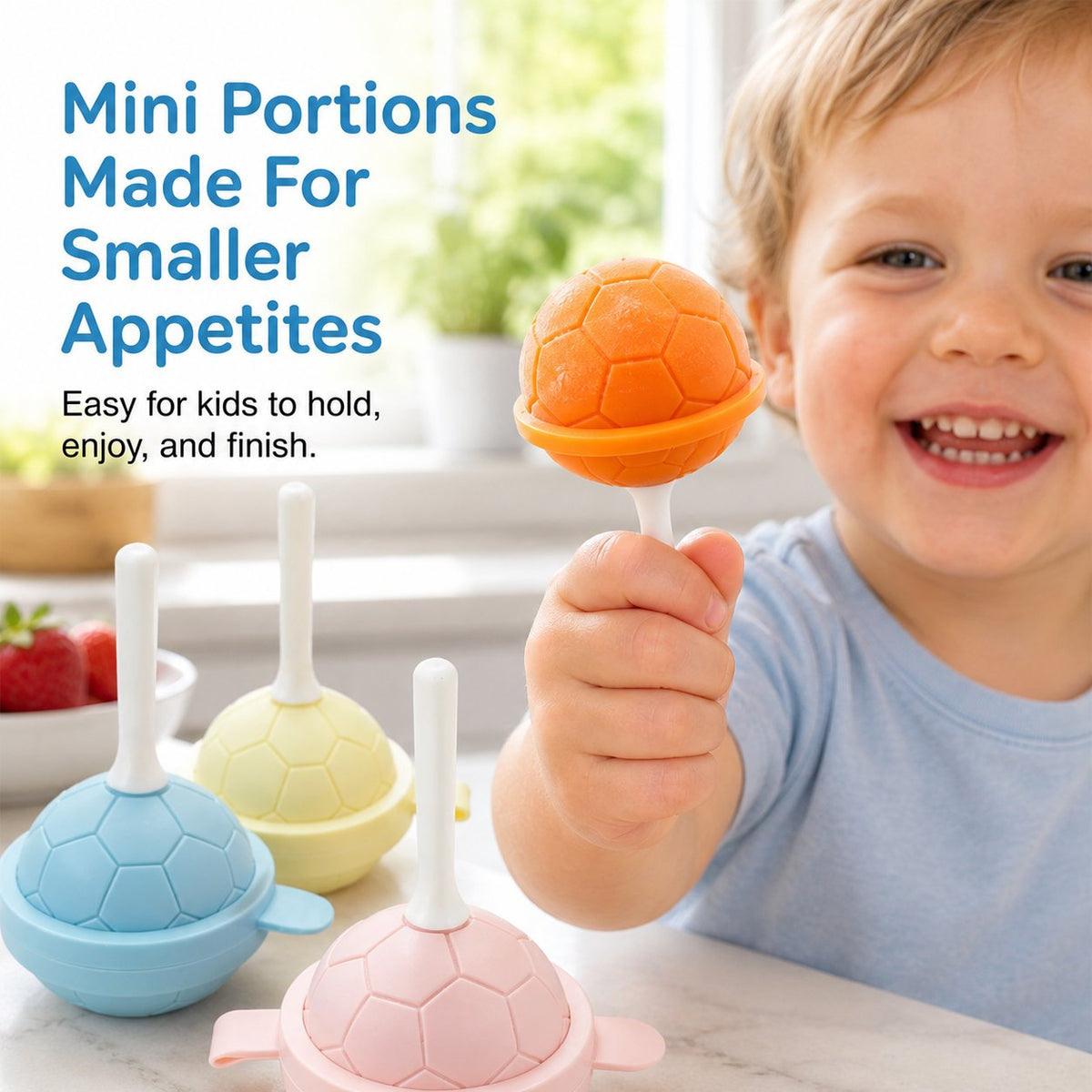 Mini Soccer Ball Silicone Popsicle Mold Set