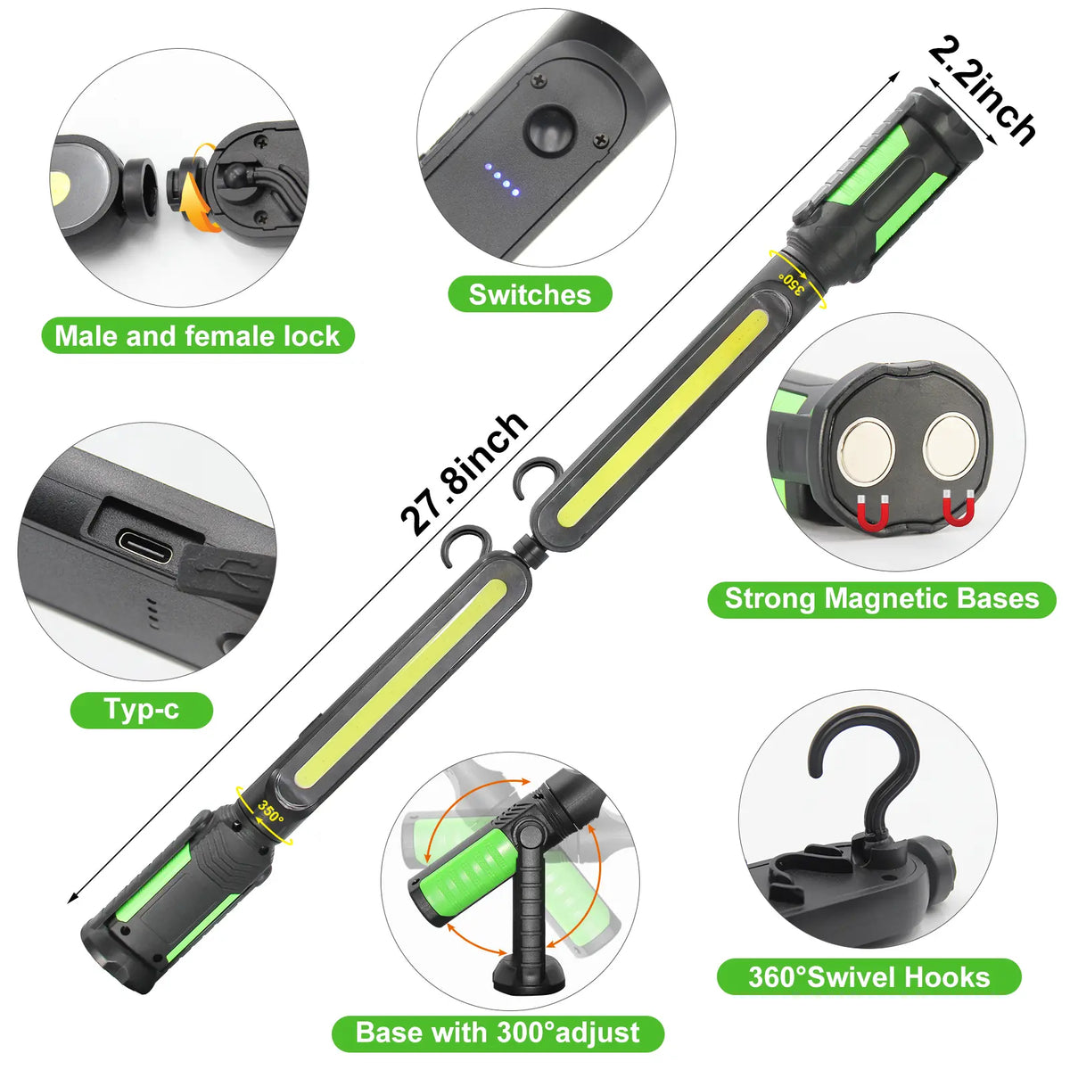 👨‍🔧 2026 NEW LED Work Light Bar – The Perfect Gift for Dad's Garage 🚗🔦