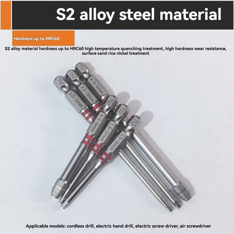 🔧 All-in-One Pagoda Hex Screwdriver Bit Set (6PCS)