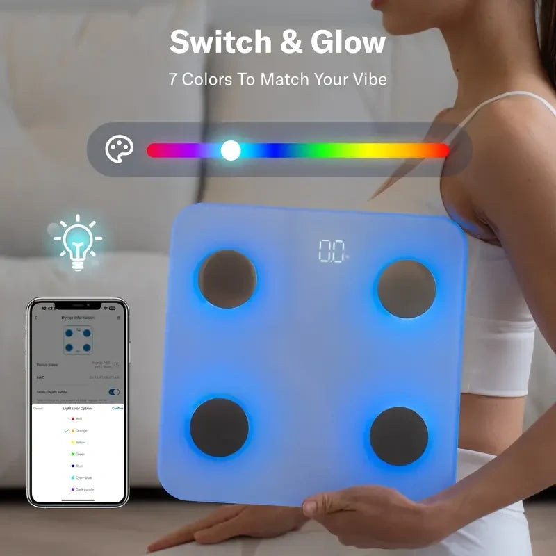 💡⚖️ Smart Glow Body Scale | Monitor Your Progress Every Day